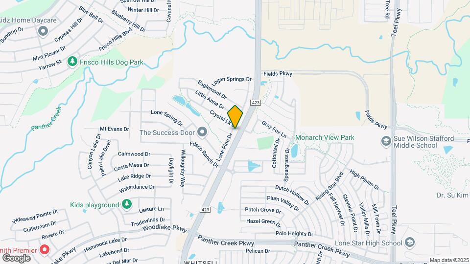 1105 Lone Pine Dr Map and Location Details