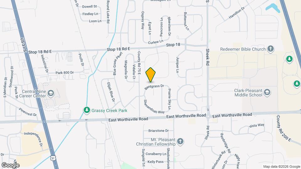 924 Bentgrass Dr Map and Location Details