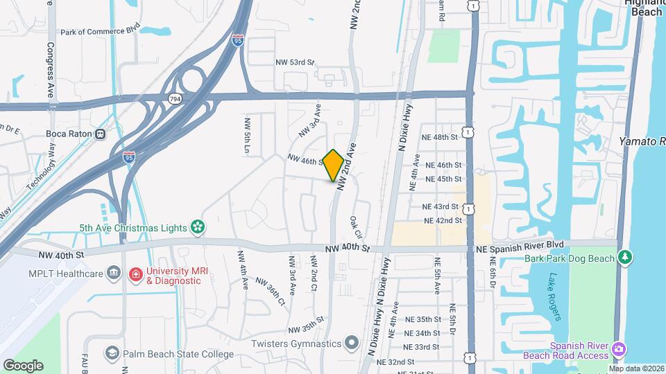 4499 NW 2nd Ave Map and Location Details