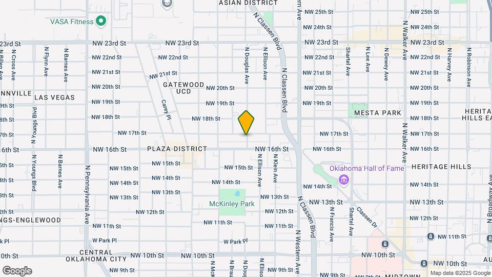 1715 N Douglas Ave Map and Location Details