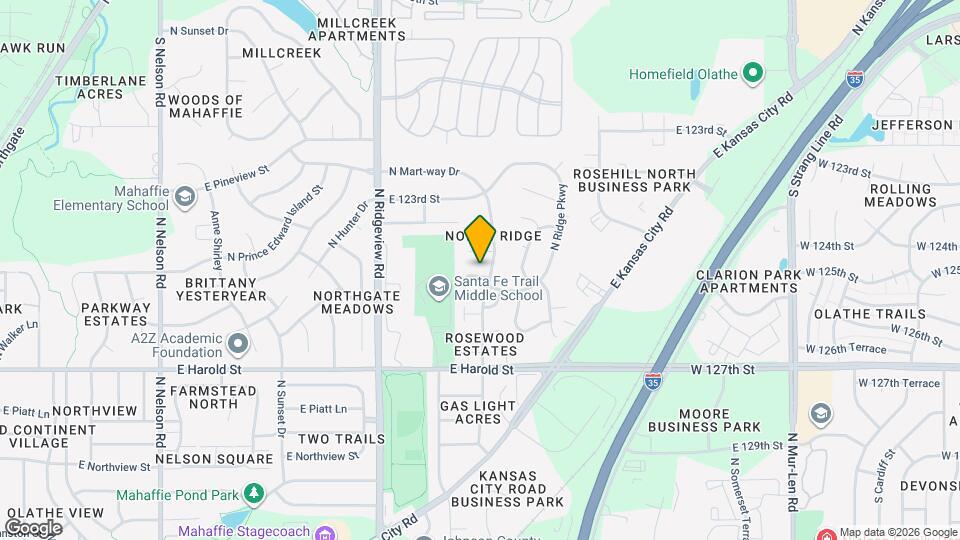 1424 E Mart-Way Cir Map and Location Details