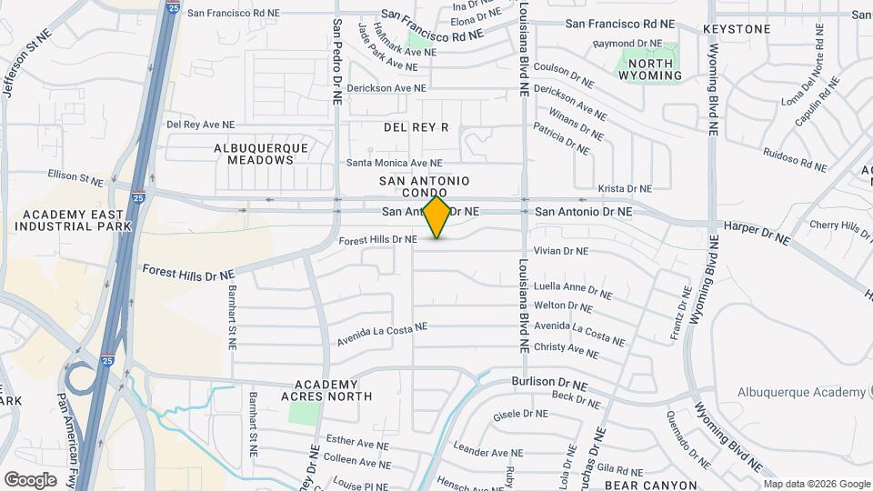 6817 Vivian Dr NE Map and Location Details