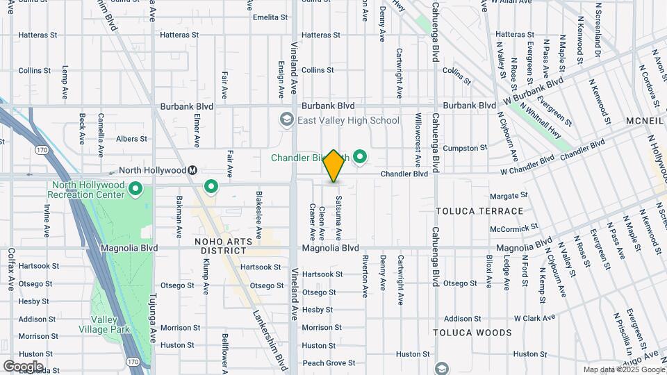 5333 Satsuma Ave Mapa y Detalles de la Ubicación
