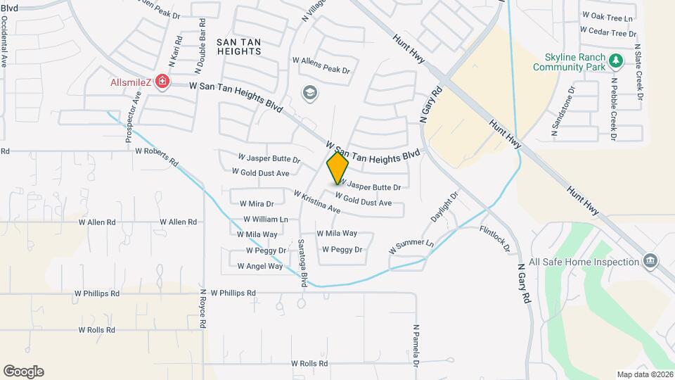 2370 W Gold Dust Ave Map and Location Details