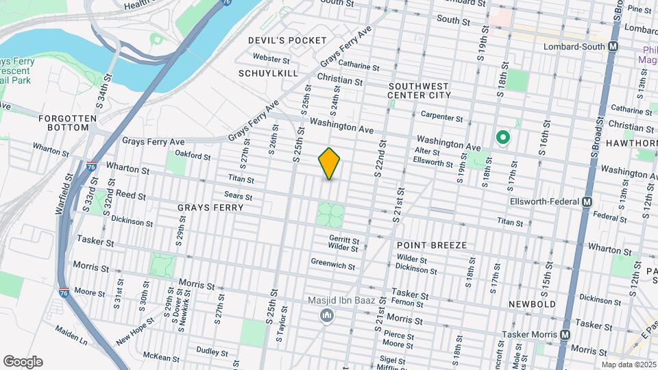 1250 S Bucknell St Map and Location Details