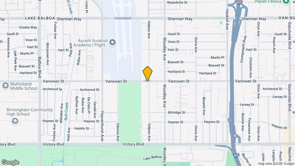16208 Vanowen St Mapa y Detalles de la Ubicación