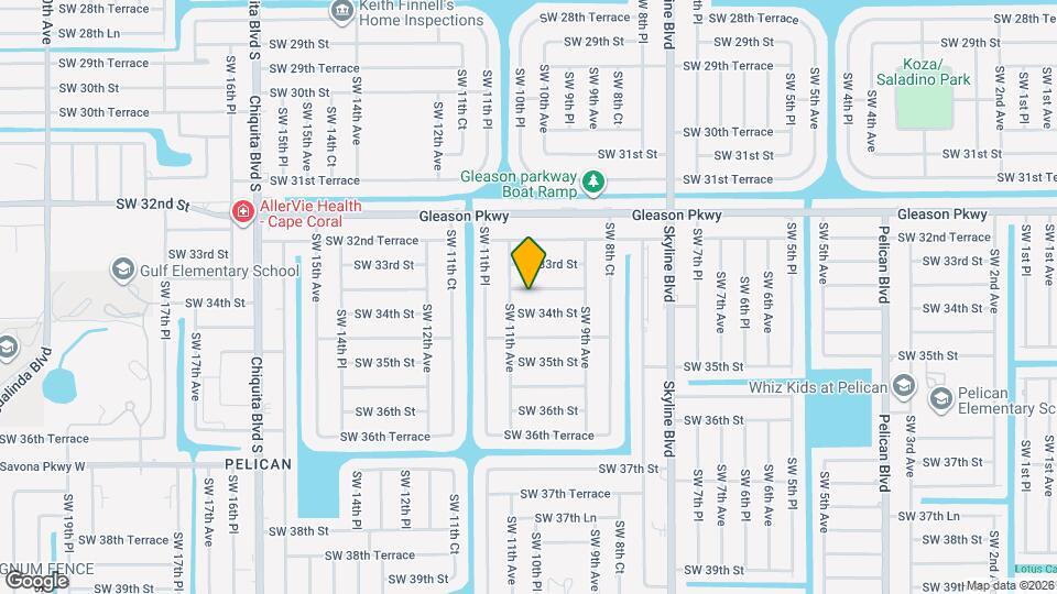 1008 SW 33rd Terrace Map and Location Details