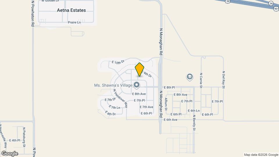 27837 E 9th Ln Map and Location Details