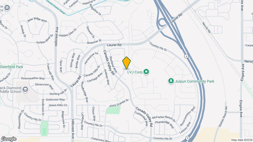 4660 Palomino Way Mapa y Detalles de la Ubicación