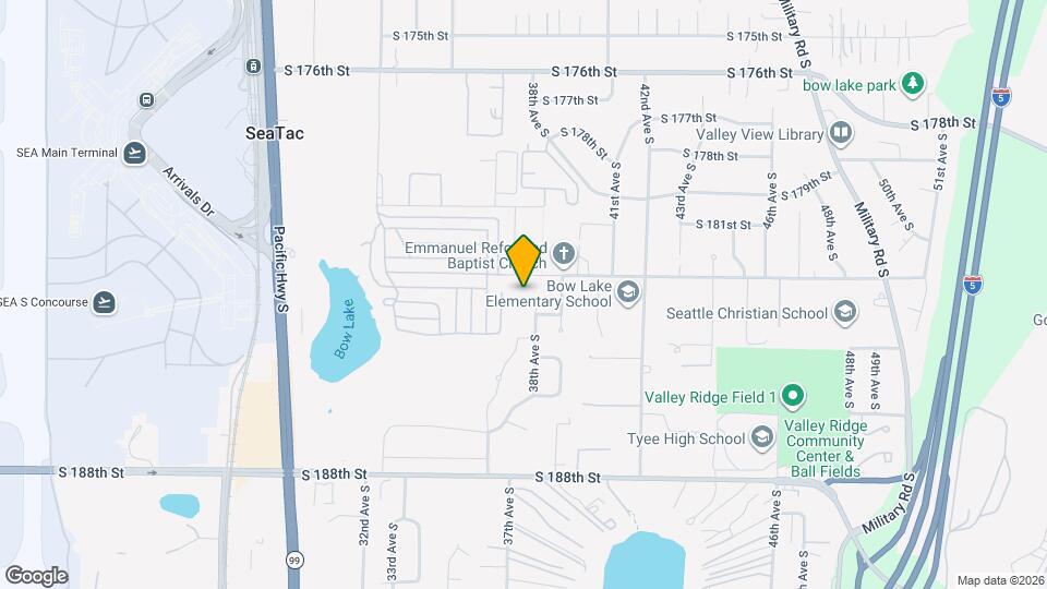3715 S 182nd St Map and Location Details