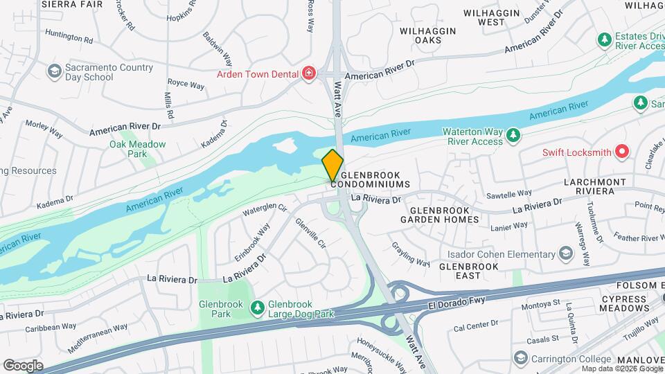 8629 La Riviera Dr Map and Location Details