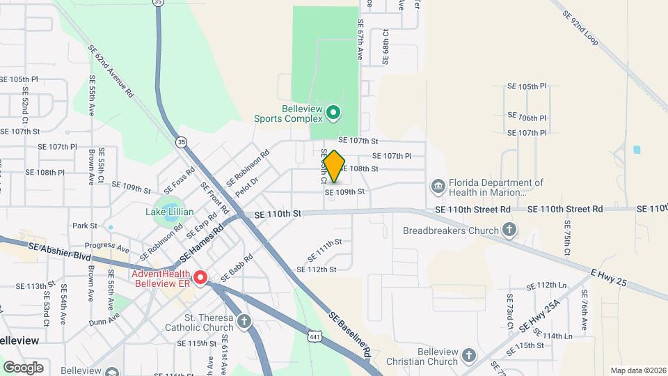 6574 SE 108th St Map and Location Details