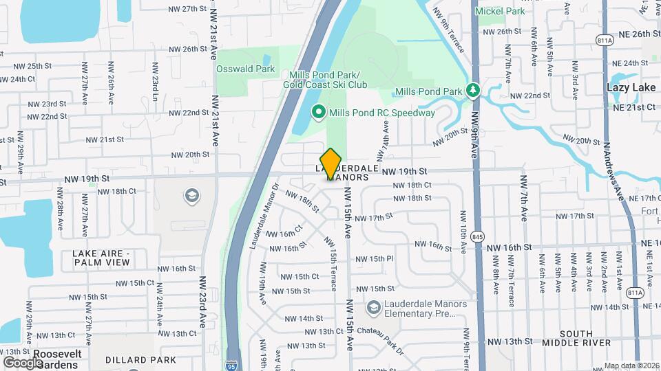 1525 NW 18th Ct Map and Location Details