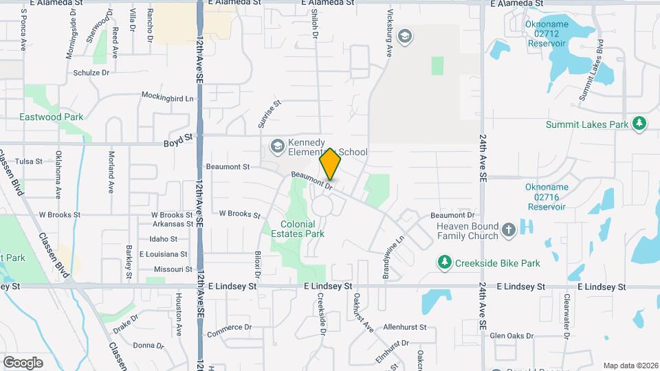 1707 Beaumont Dr Map and Location Details