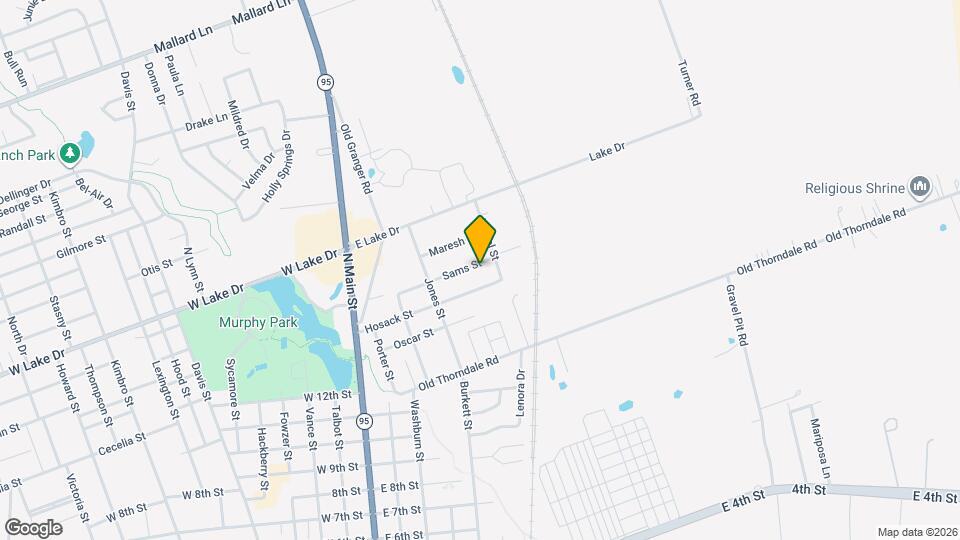 504 Sams St Map and Location Details