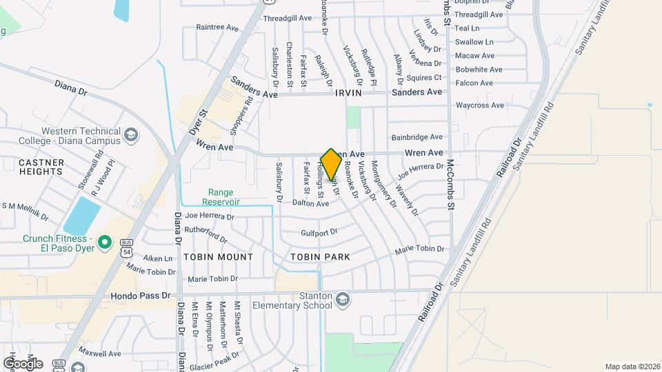 9315 Raleigh Dr Map and Location Details