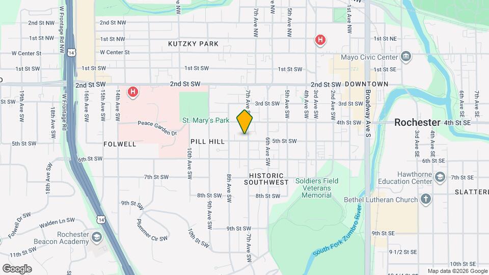 427 7th Ave SW, Unit 427 Upper Apt Map and Location Details
