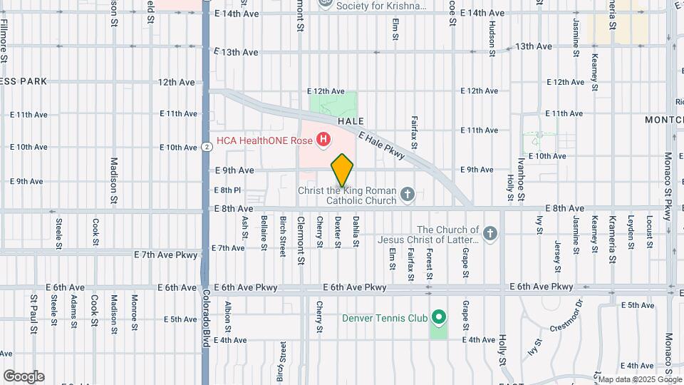 836 Dexter St Map and Location Details
