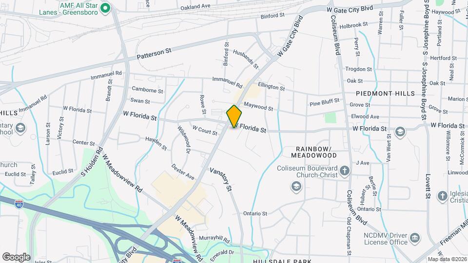 2703 W Gate City Blvd Map and Location Details