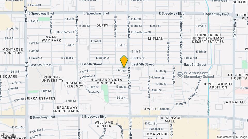 5457 E 6th St Map and Location Details