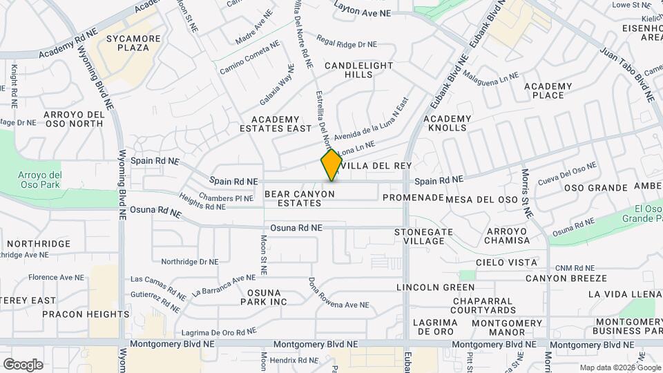 9308 Spain Rd NE Map and Location Details