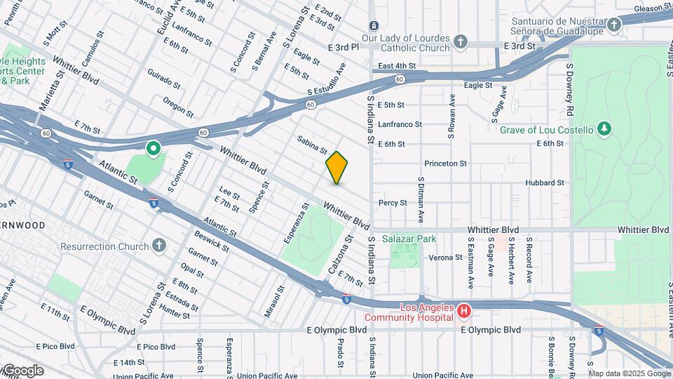 3632 Percy St Map and Location Details