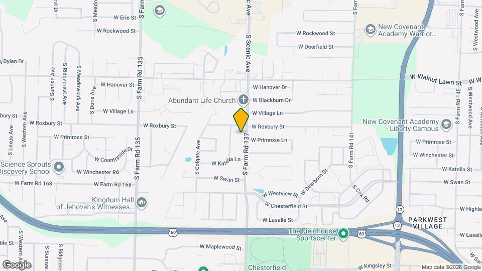 3607 S Scenic Ave Map and Location Details