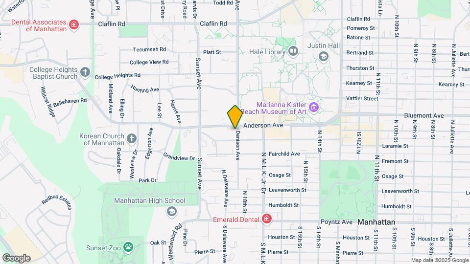 615 Denison Ave Map and Location Details