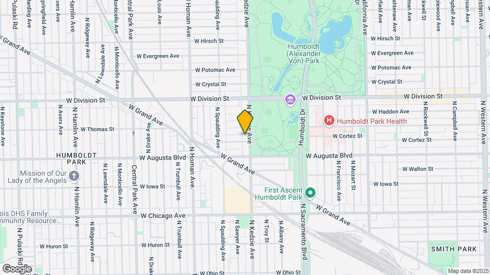 1042 N Kedzie Ave Map and Location Details