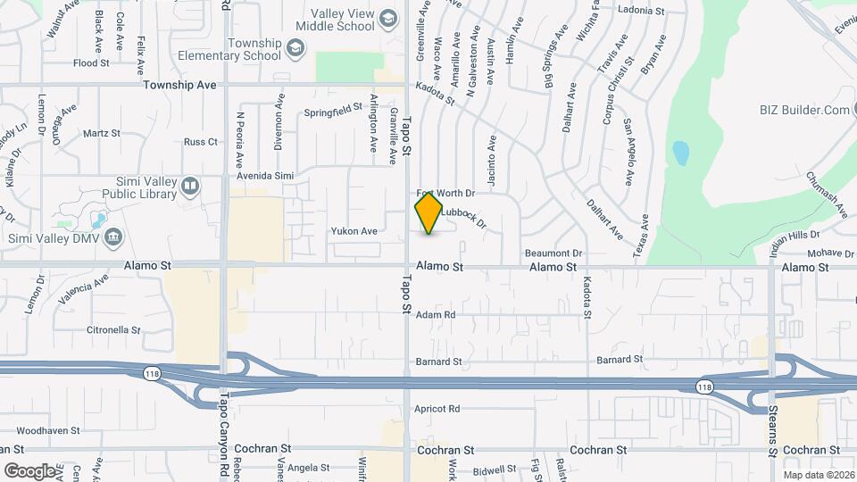 Alamo Street Apartments Map and Location Details