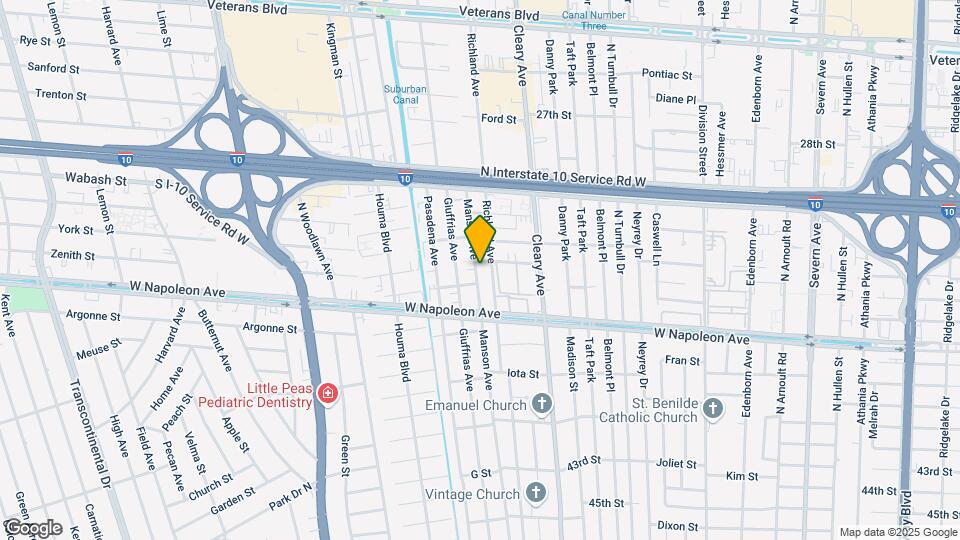 2213 Manson Ave Map and Location Details