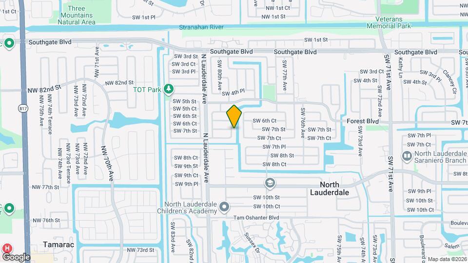 709 SW 79th Terrace Map and Location Details