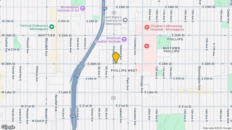 2801 Portland Ave S Map and Location Details