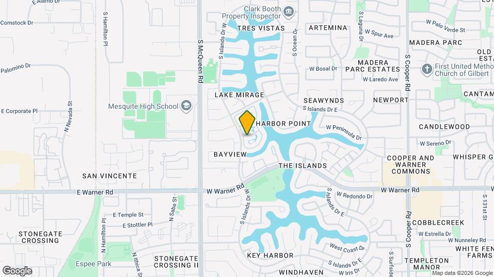 1405 W Crystal Springs Dr Map and Location Details