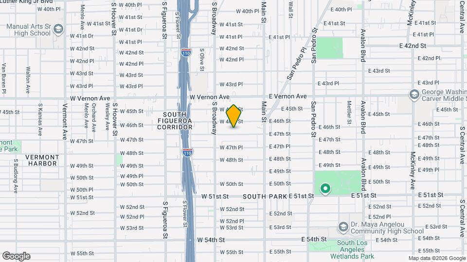 211 W 47th St, Unit 211 1/2 Map and Location Details
