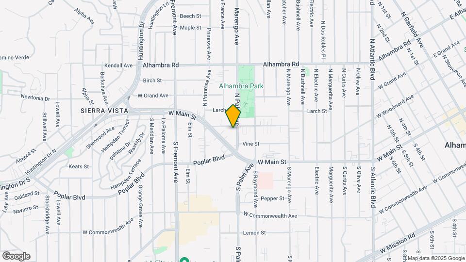 2204 Cedar St, Unit E Map and Location Details