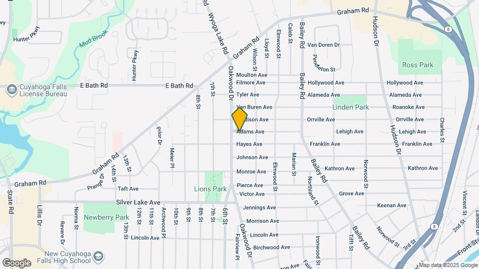 412 Adams Ave Map and Location Details