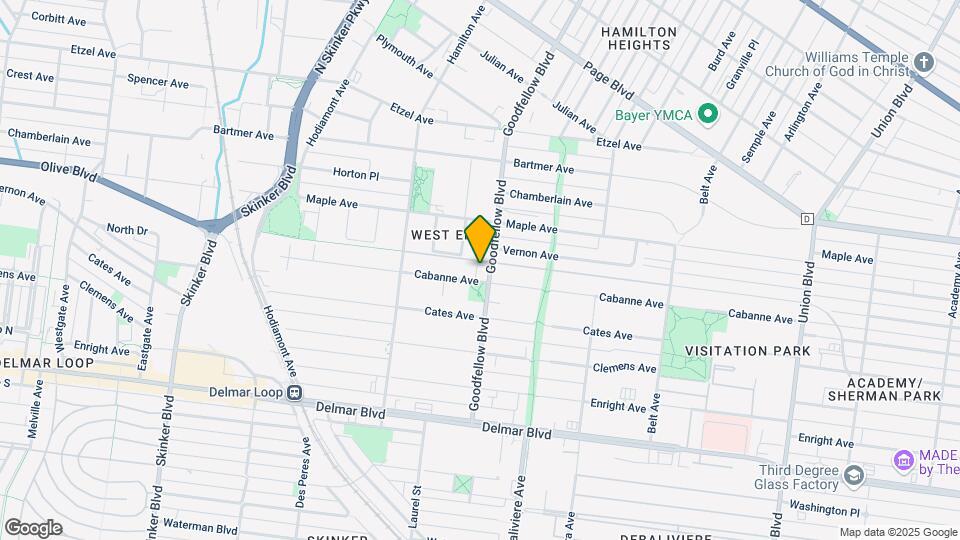 5803 Cabanne Ave-Unit -3 East Map and Location Details