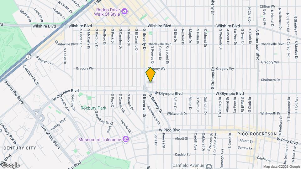 345 S Reeves Dr Map and Location Details