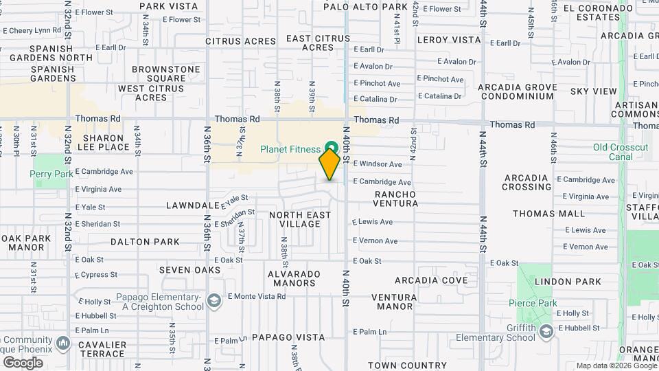 3920 E Yale St Map and Location Details