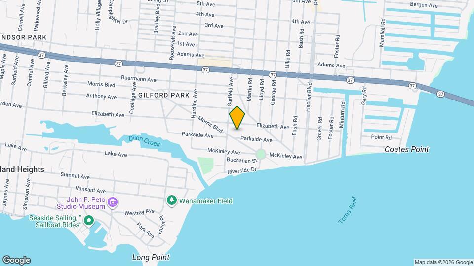 703 Parkside Ave Map and Location Details