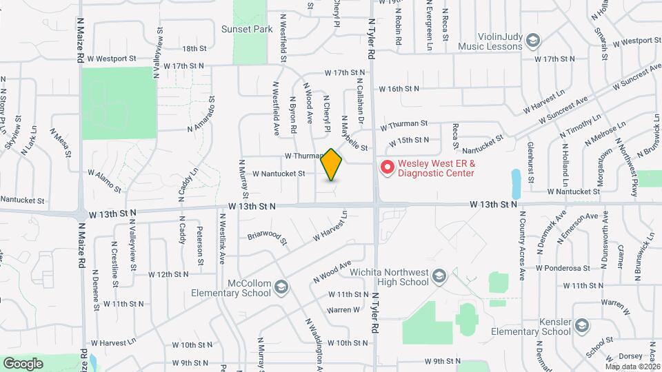 1428 N Wood Ct Map and Location Details