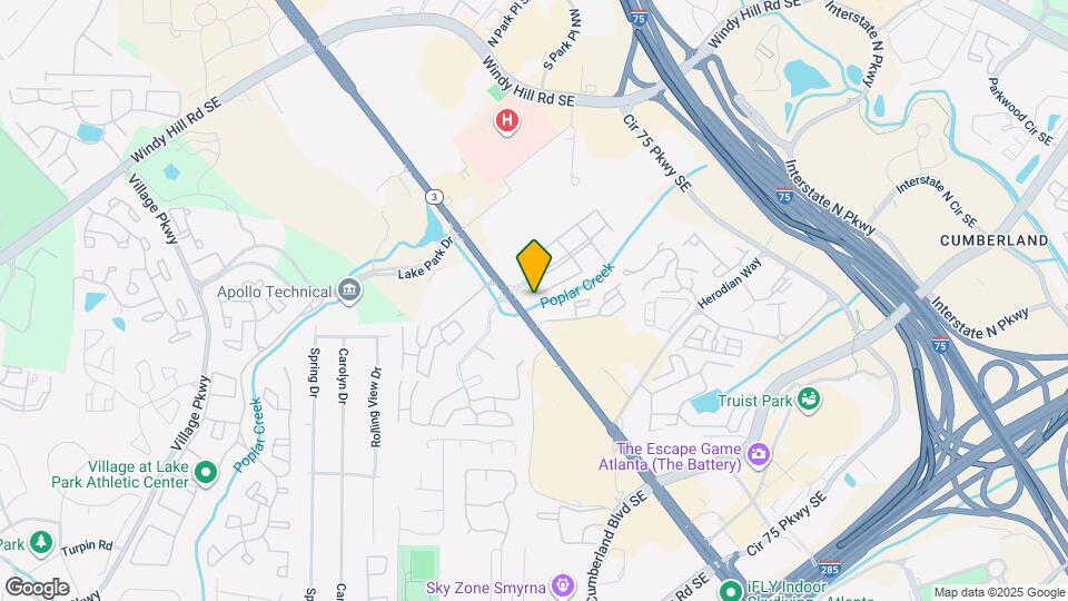 Cumberland Glen Apartments Map and Location Details