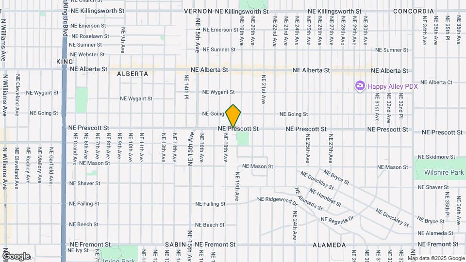 1824 NE Prescott St Map and Location Details