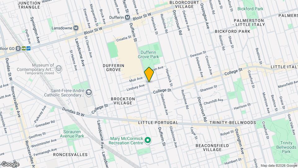 757 Dufferin St Map and Location Details