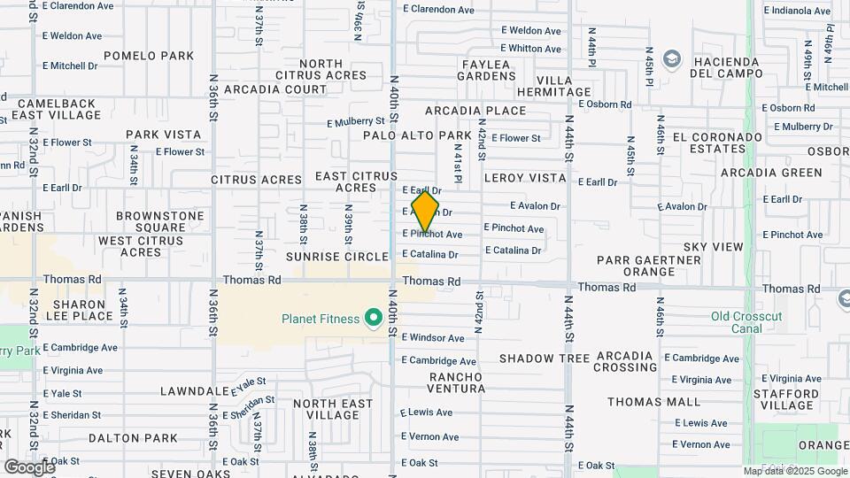 4033 E Pinchot Ave Map and Location Details
