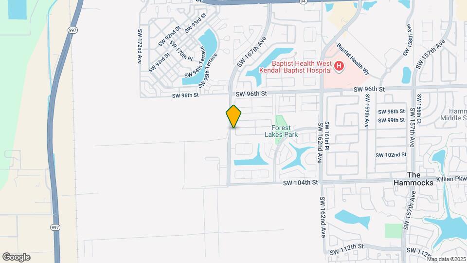 9920 SW 166th Ct Map and Location Details