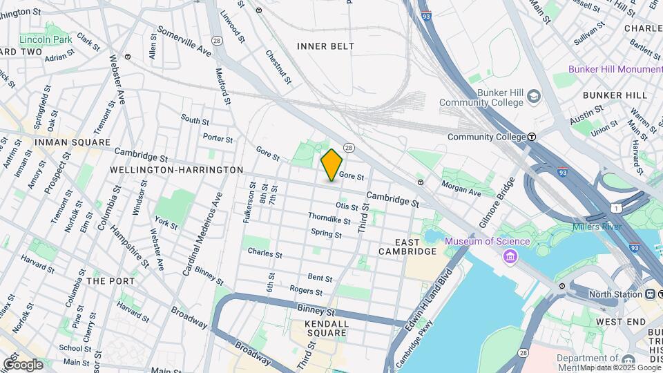 357 Cambridge St, Unit 3T Map and Location Details