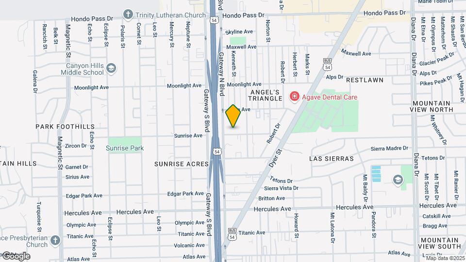 4421 Sunrise Ave Map and Location Details