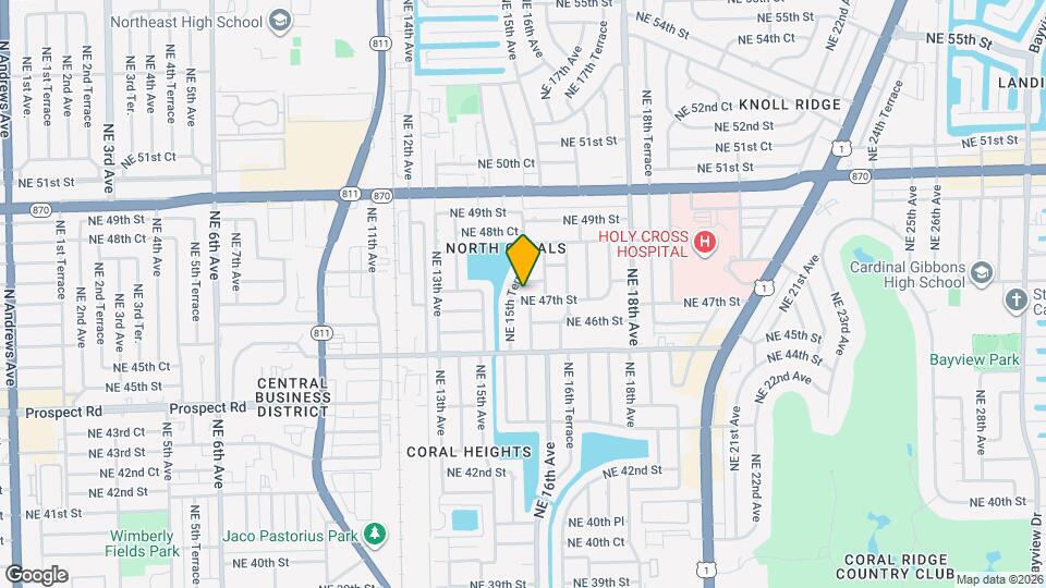 1561 NE 47th St Map and Location Details